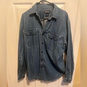 Size L denim shirt